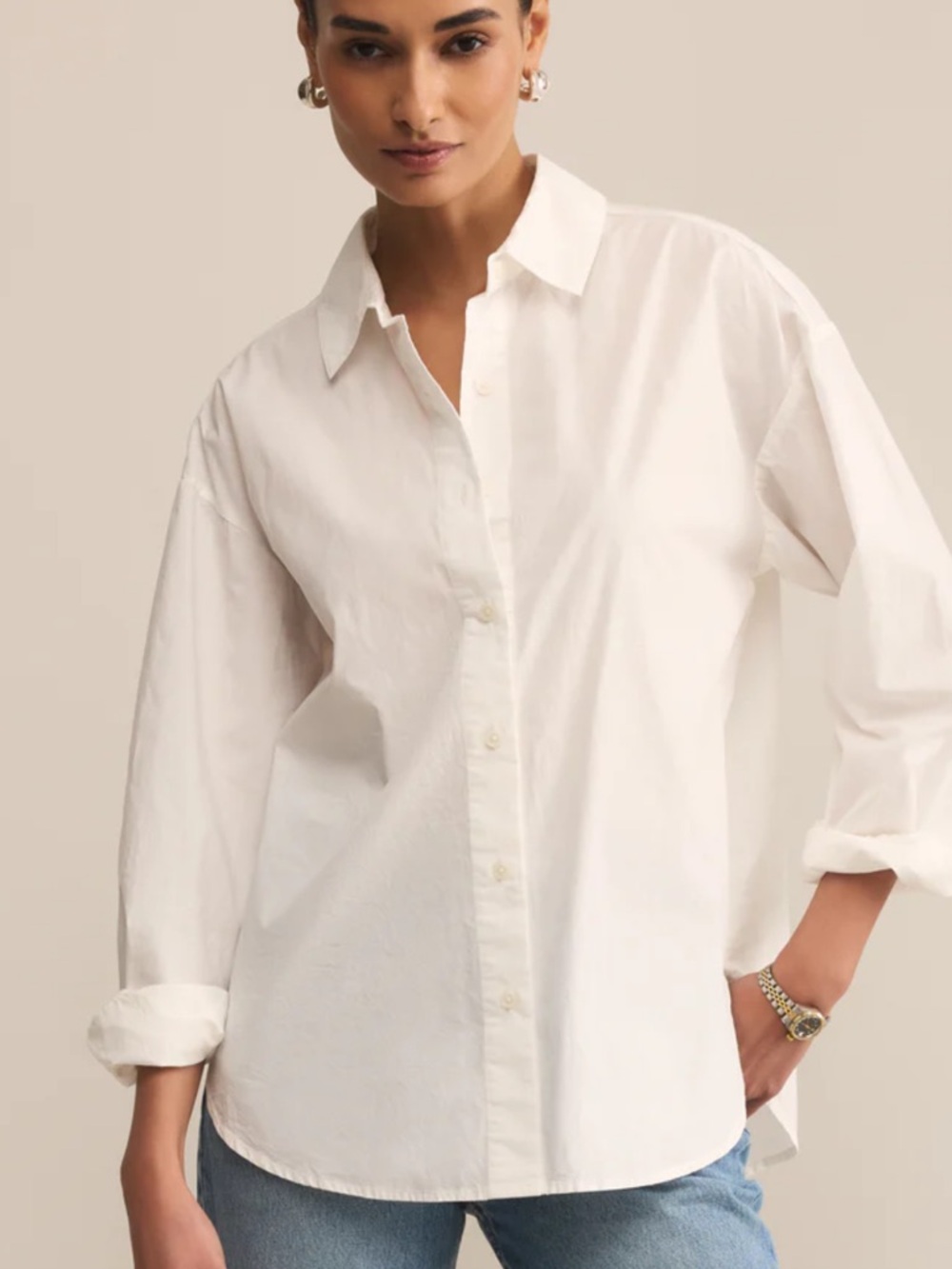 Z SUPPLY ELEVATED POPLIN BUTTON UP TOP size S NWT!